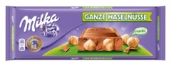 Молочный шоколад Milka Whole Nuts с цельным фундуком 270 грамм