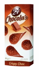 Шоколадные чипсы 24 Chocola’s Crispy Choc 80 грамм