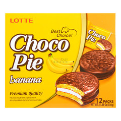 Печенье Lotte Сhoco Pie Banana 336 грамм